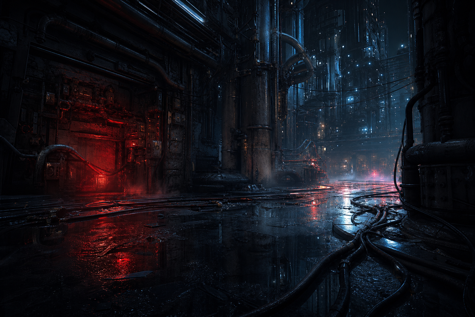 Dark Cyberpunk Market Street Cyberpunk Wallpaper  8 4K