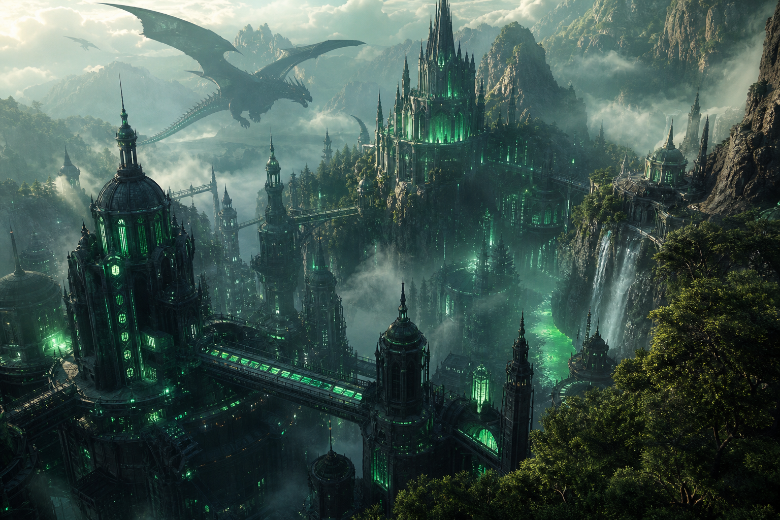 Dark Cyberpunk Market Street Fantasy Wallpaper  8 4K