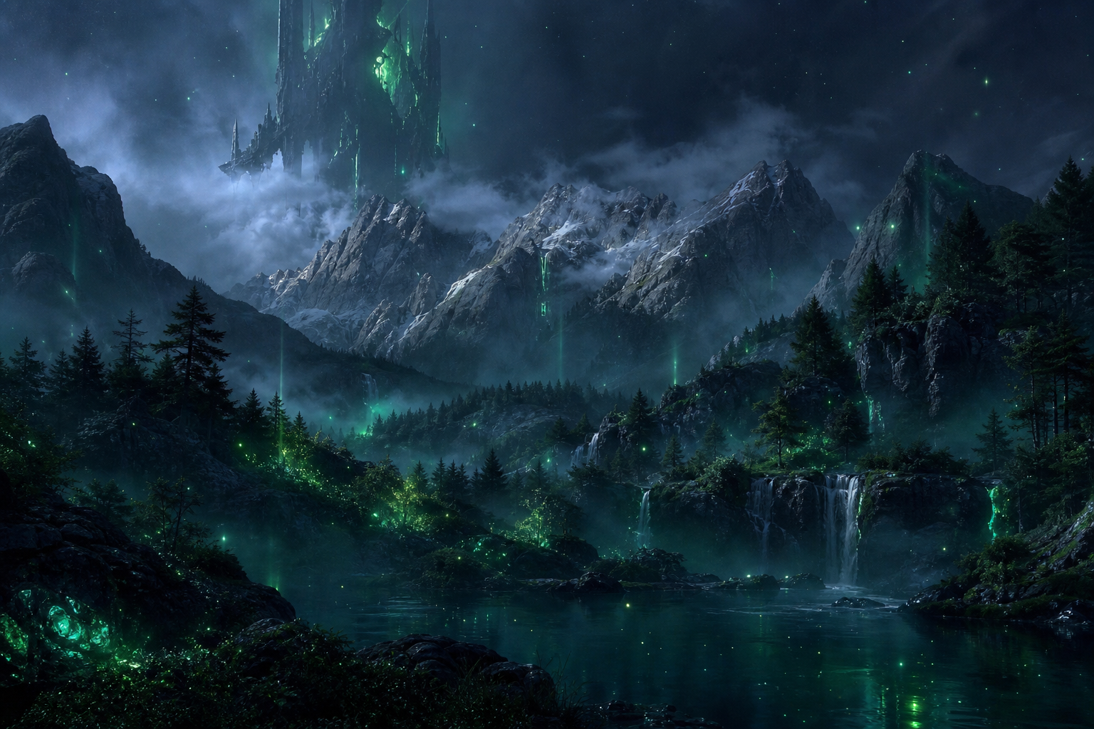 Dark Forest Fog Nature Wallpaper  2 4K