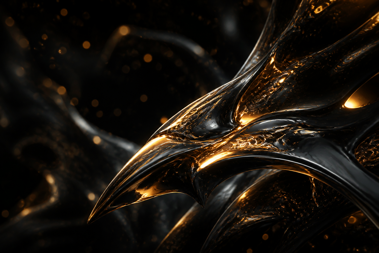 Dark Liquid Metal Abstract Amoled Wallpaper  5 4K