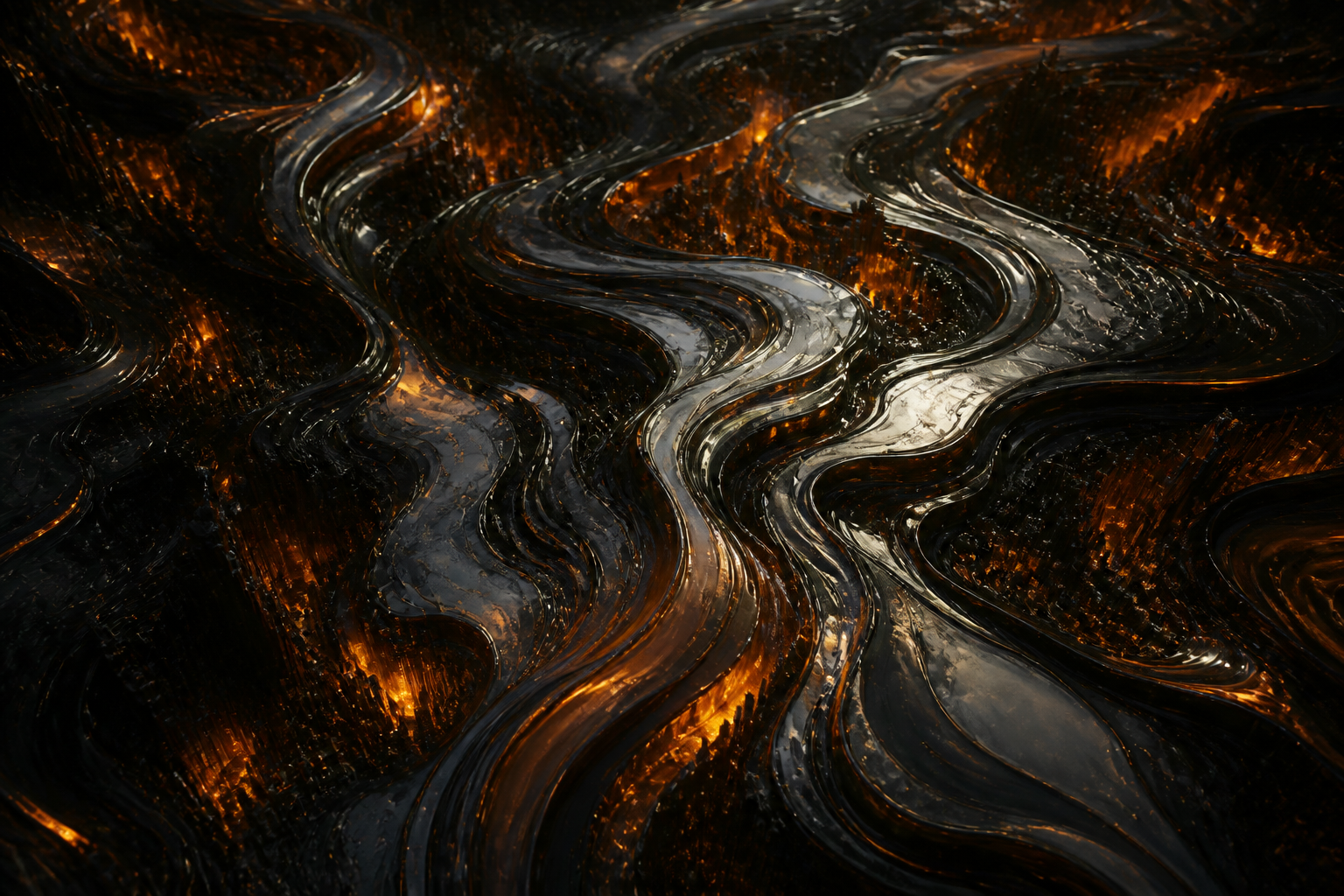 Dark Liquid Metal Abstract Amoled Wallpaper  5 4K