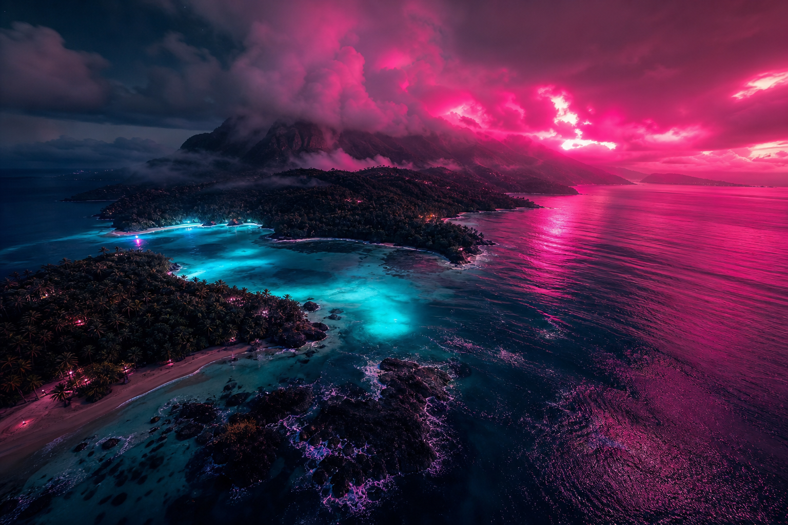 Drone View Tropical Island Drone Wallpaper  7 4K