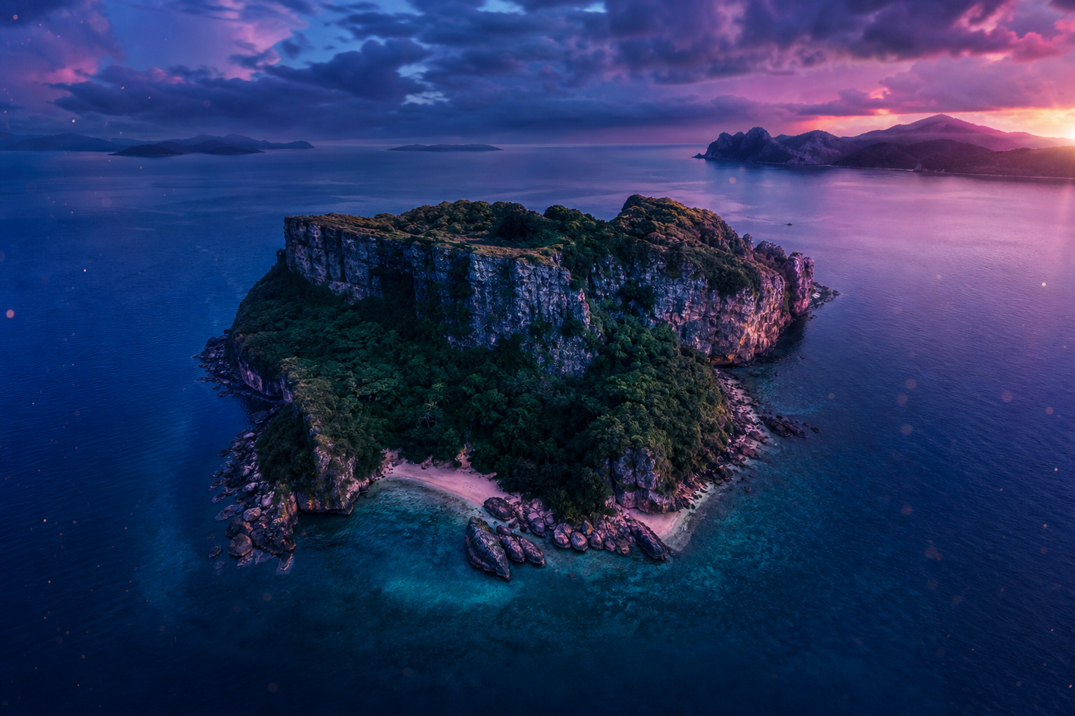 Drone View Tropical Island Drone Wallpaper  7 4K