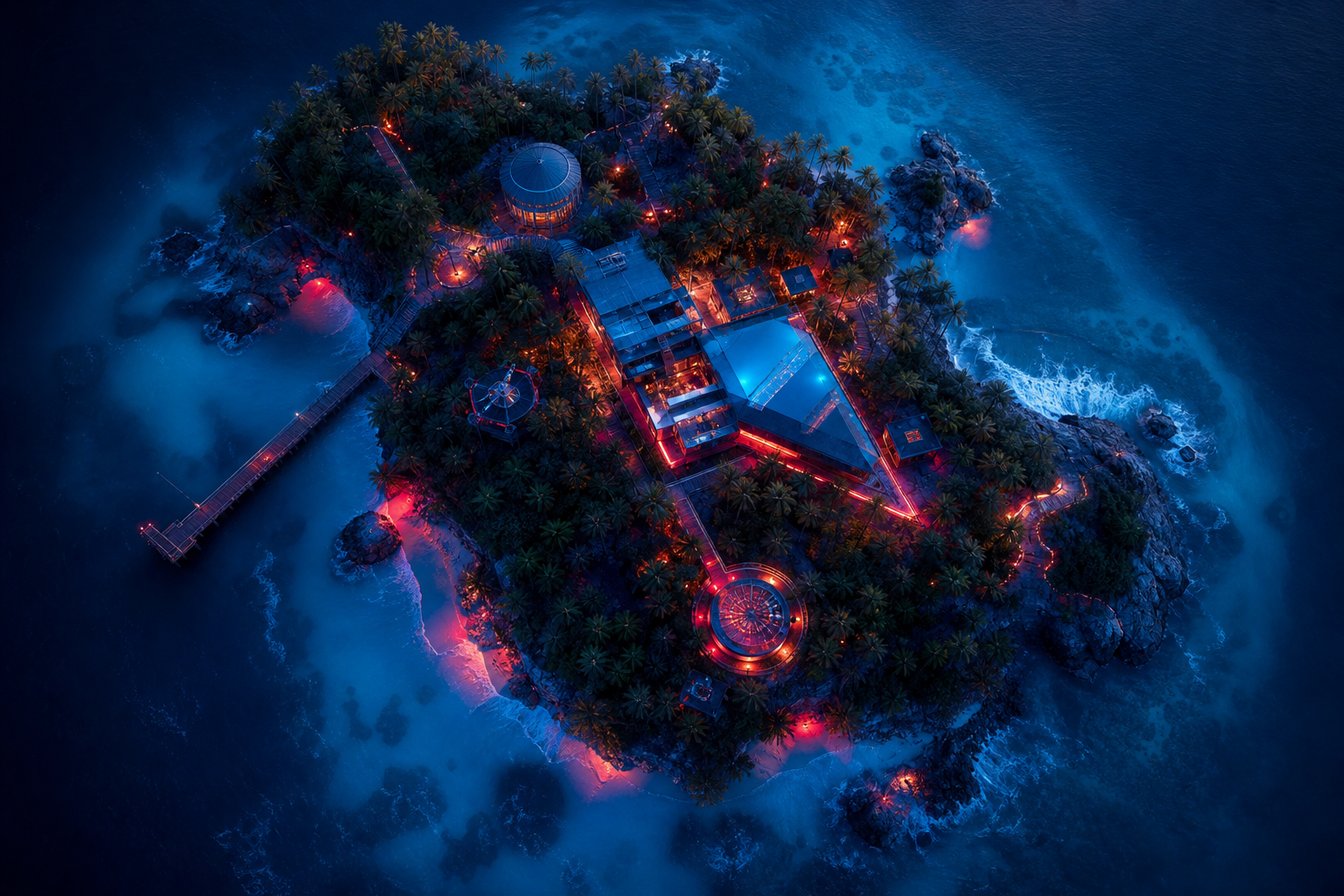 Drone View Tropical Island Drone Wallpaper  7 4K