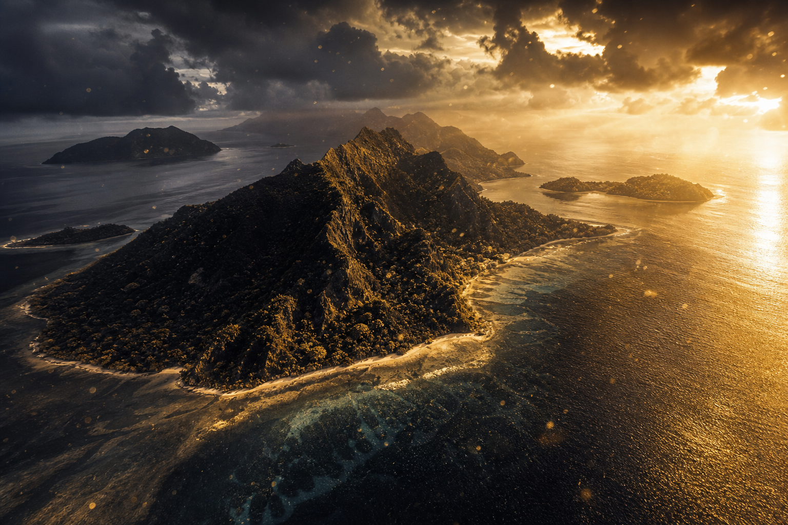 Drone View Tropical Island Drone Wallpaper  7 4K