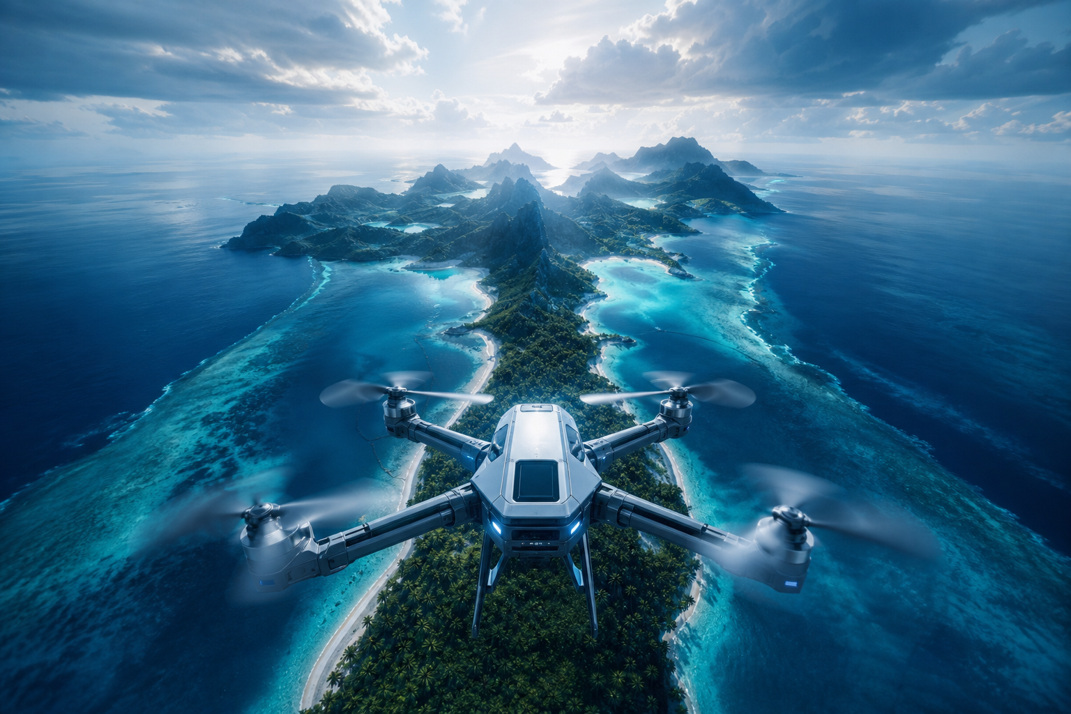 Drone View Tropical Island Drone Wallpaper  7 4K