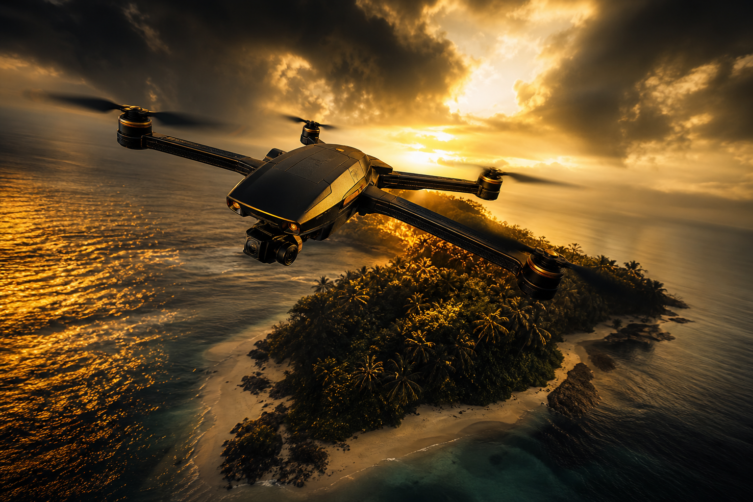Drone View Tropical Island Drone Wallpaper  7 4K