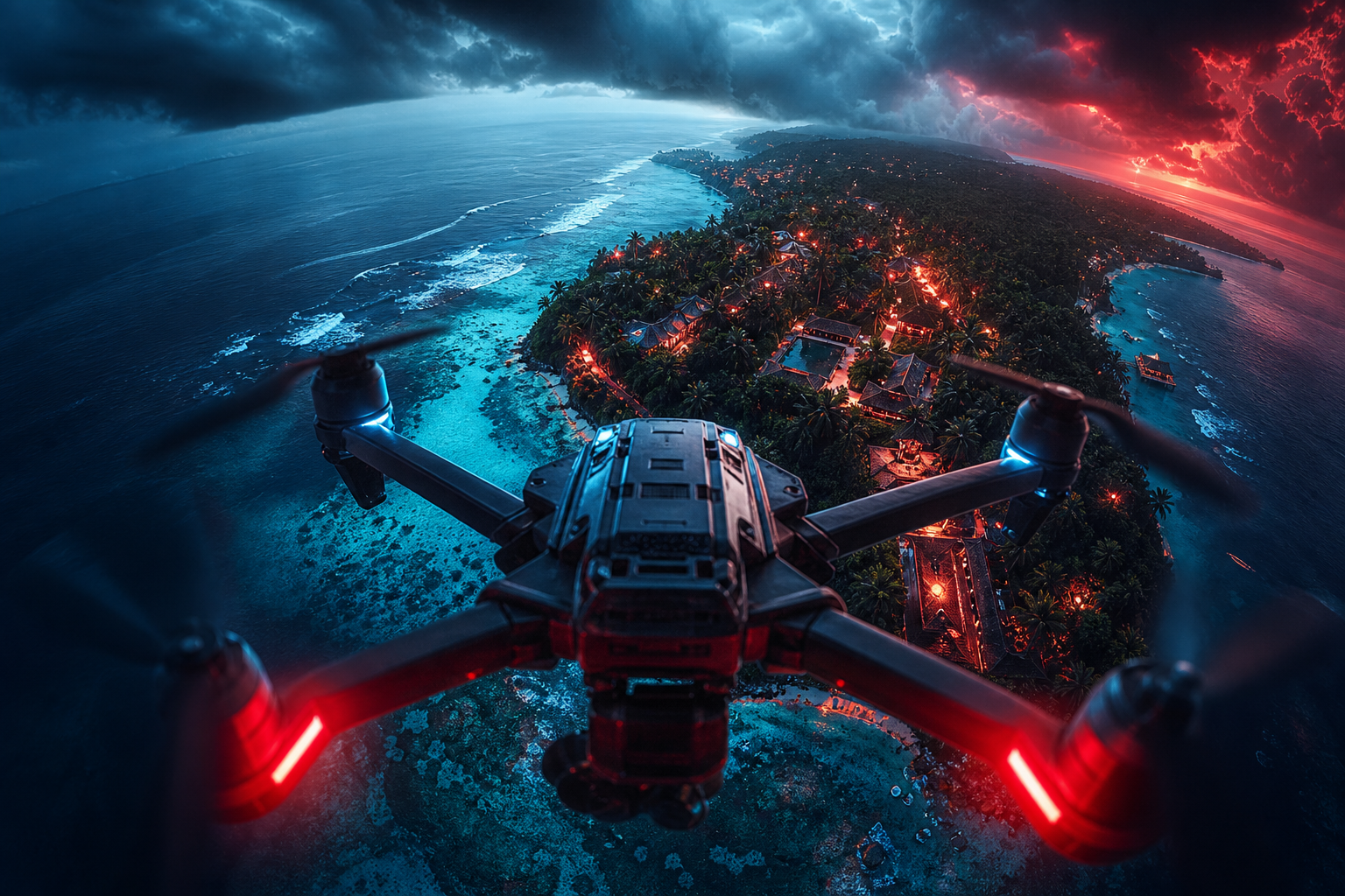 Drone View Tropical Island Drone Wallpaper  7 4K