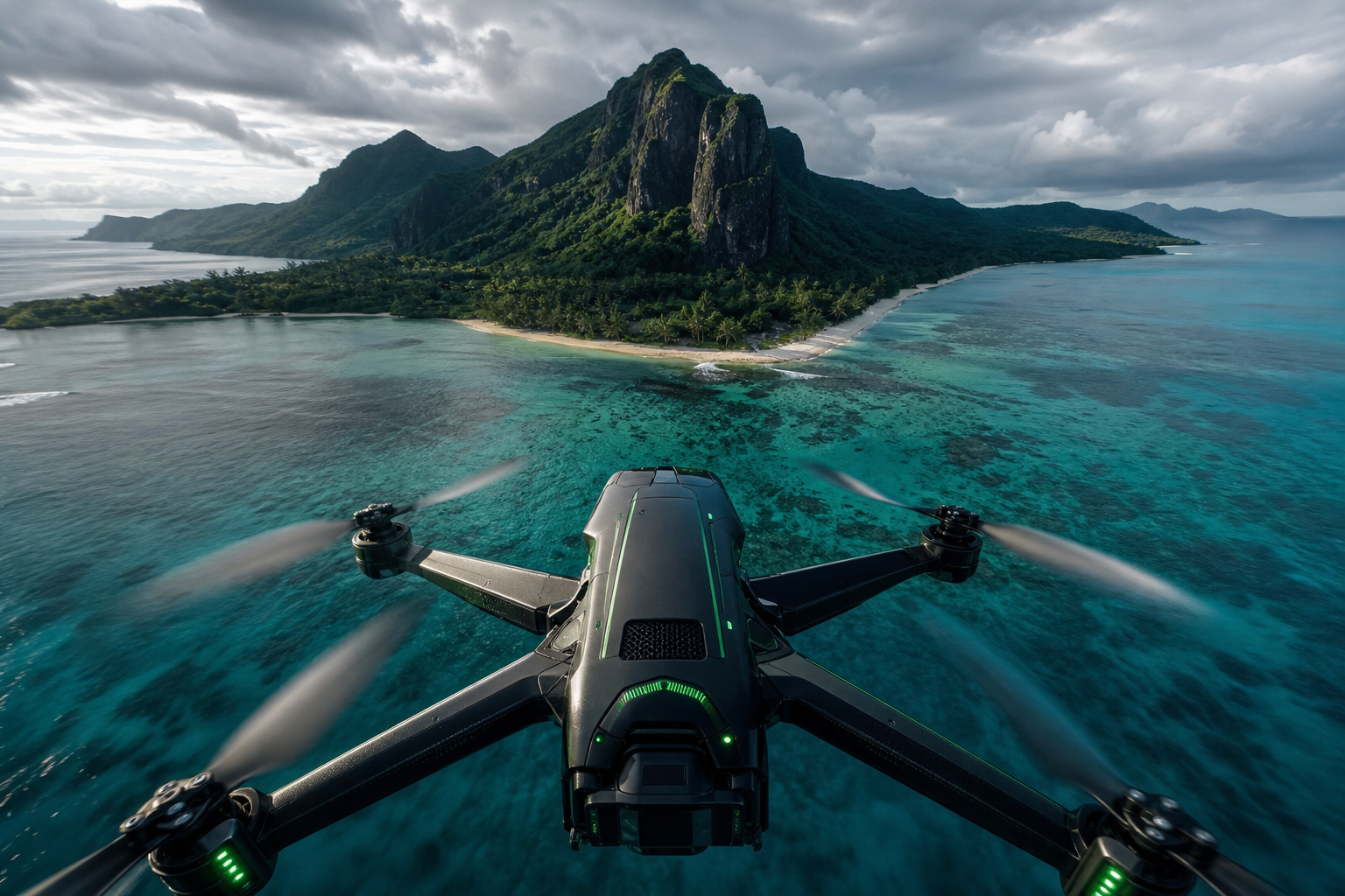Drone View Tropical Island Drone Wallpaper  7 4K