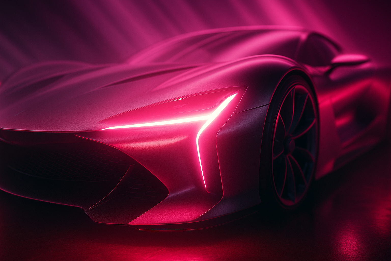Electric Concept Car In Glass Tunnel Cars Wallpaper 14 4K 4K Cars Wallpaper