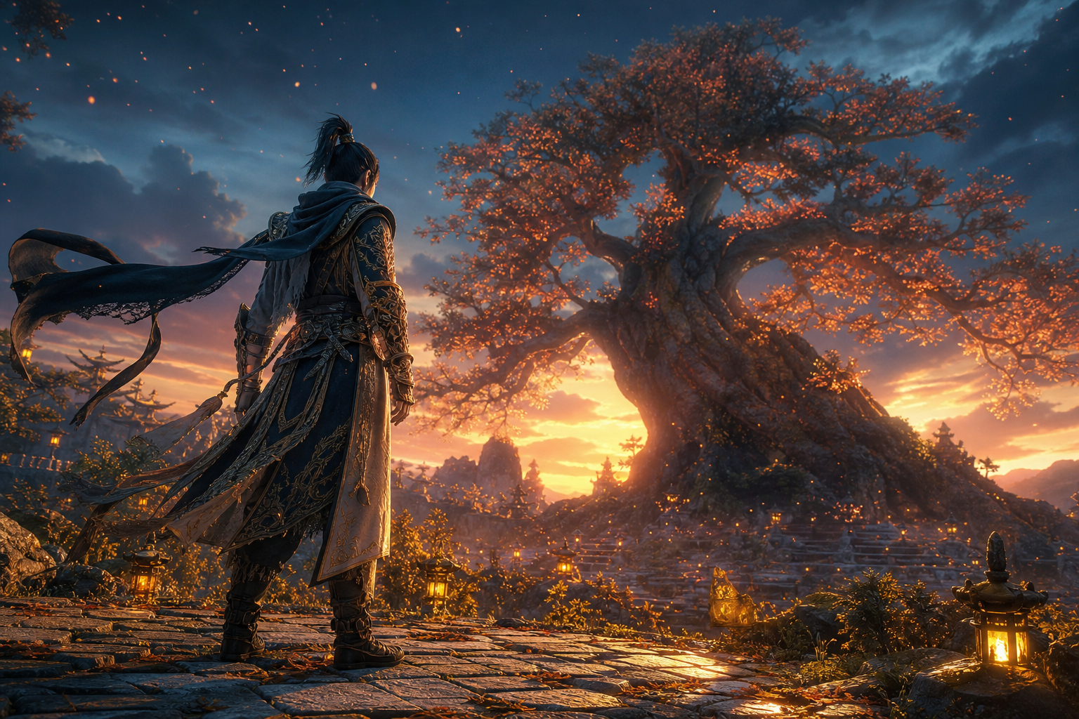 Epic Fantasy Warrior With Glowing Sword Gaming Wallpaper  12 4K
