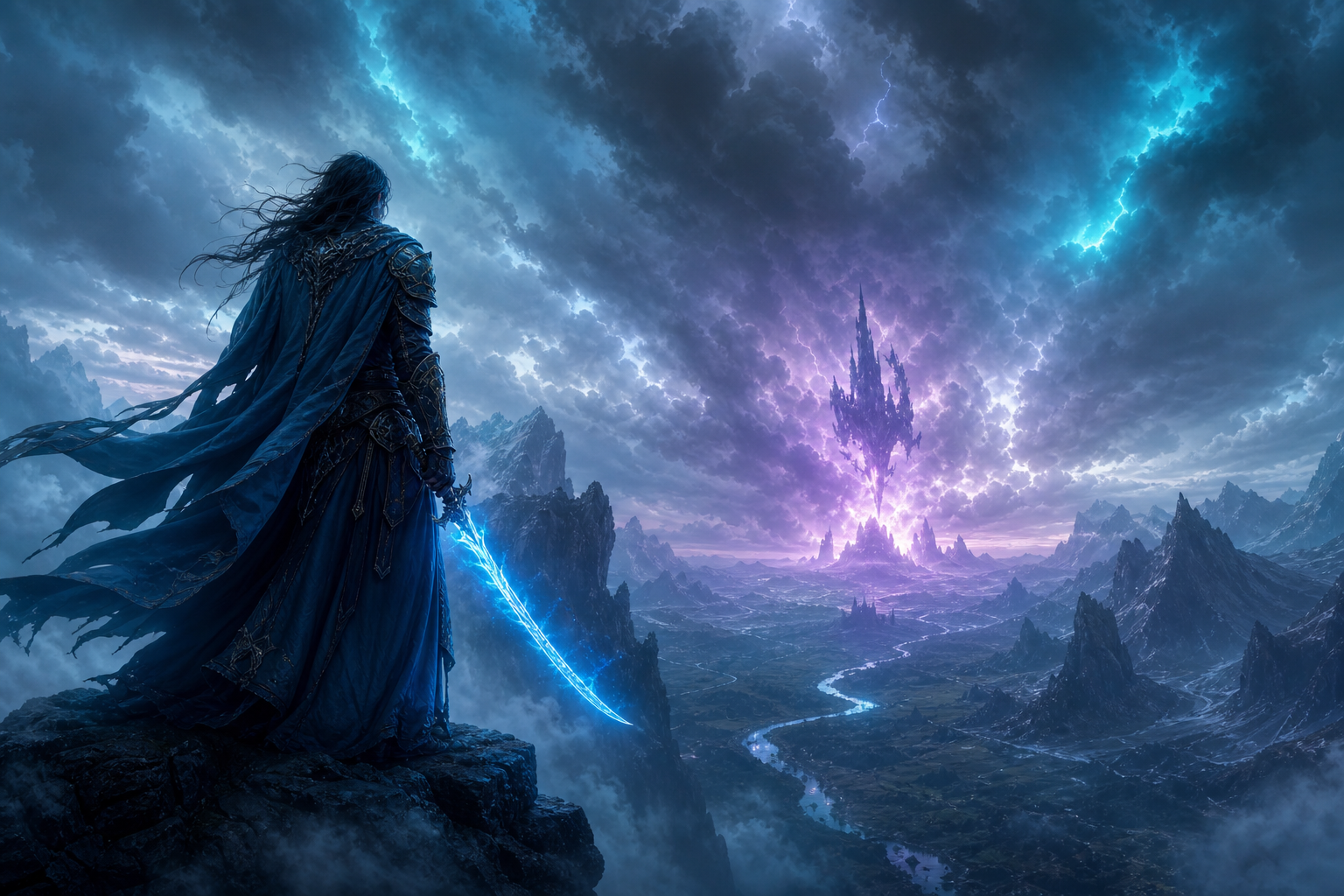 Epic Fantasy Warrior With Glowing Sword Gaming Wallpaper  12 4K