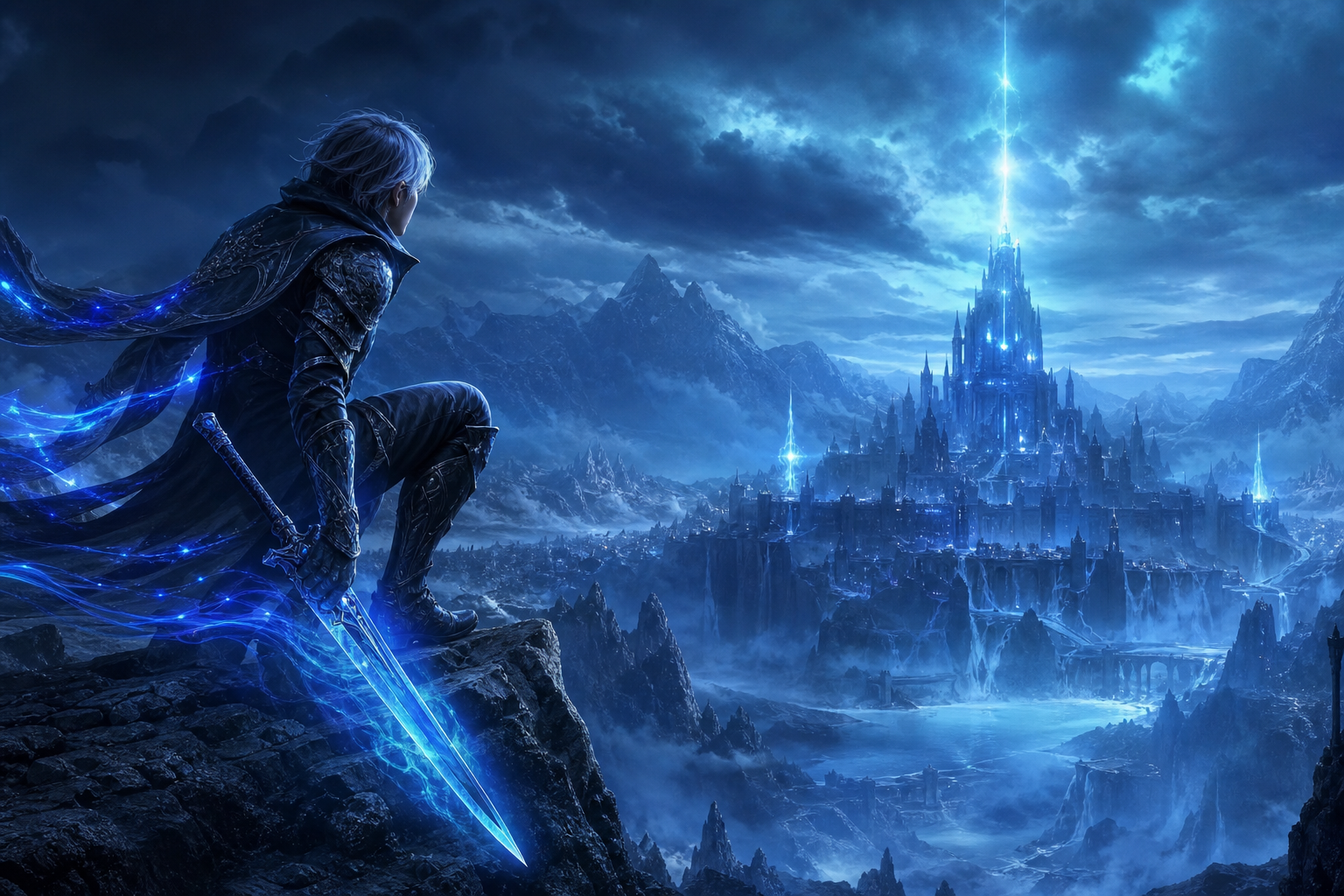 Epic Fantasy Warrior With Glowing Sword Gaming Wallpaper  12 4K