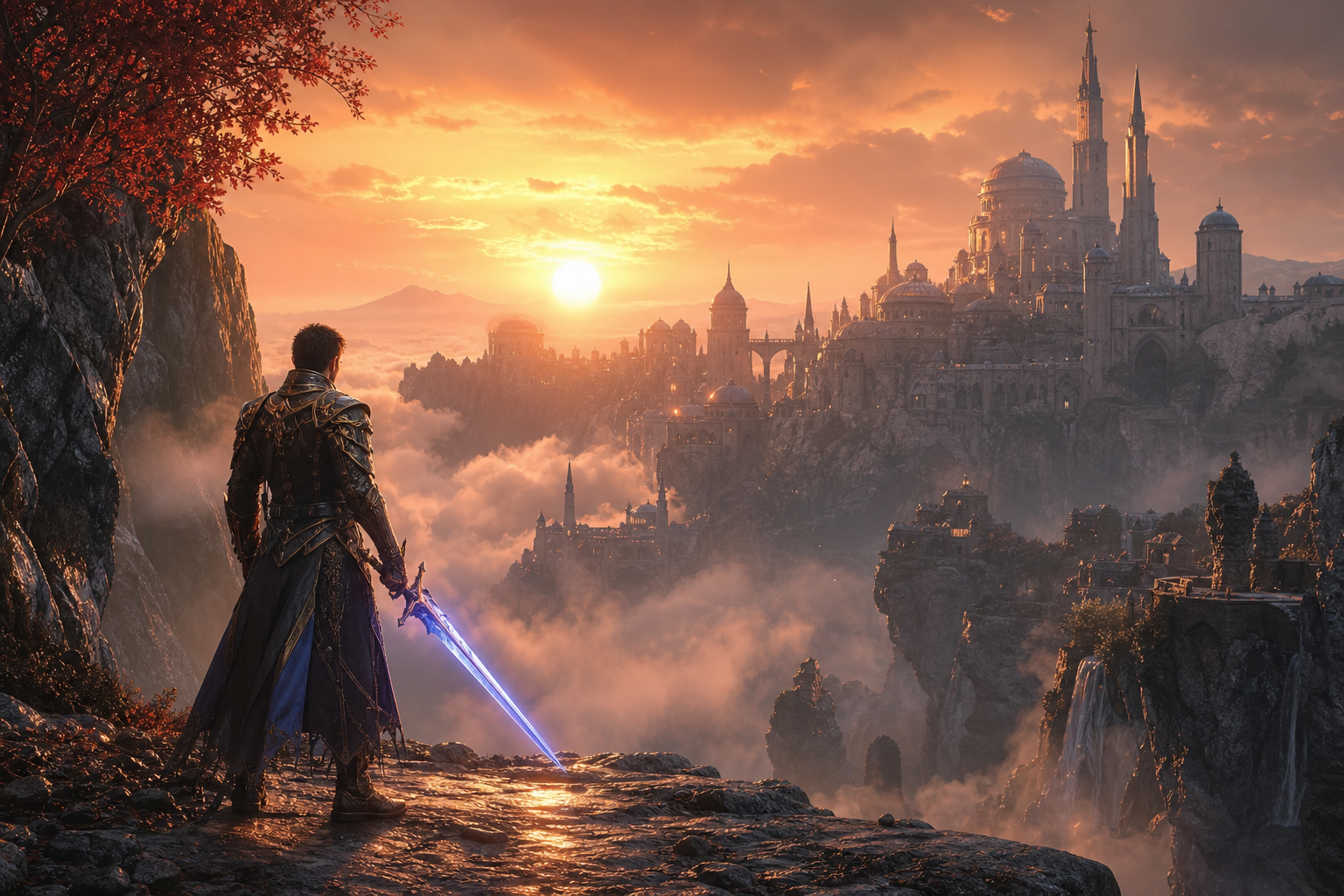 Epic Fantasy Warrior With Glowing Sword Gaming Wallpaper 12 4K 10 4K Gaming Wallpaper