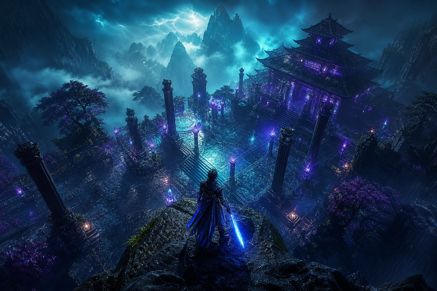 Epic Fantasy Warrior With Glowing Sword Gaming Wallpaper  12 4K