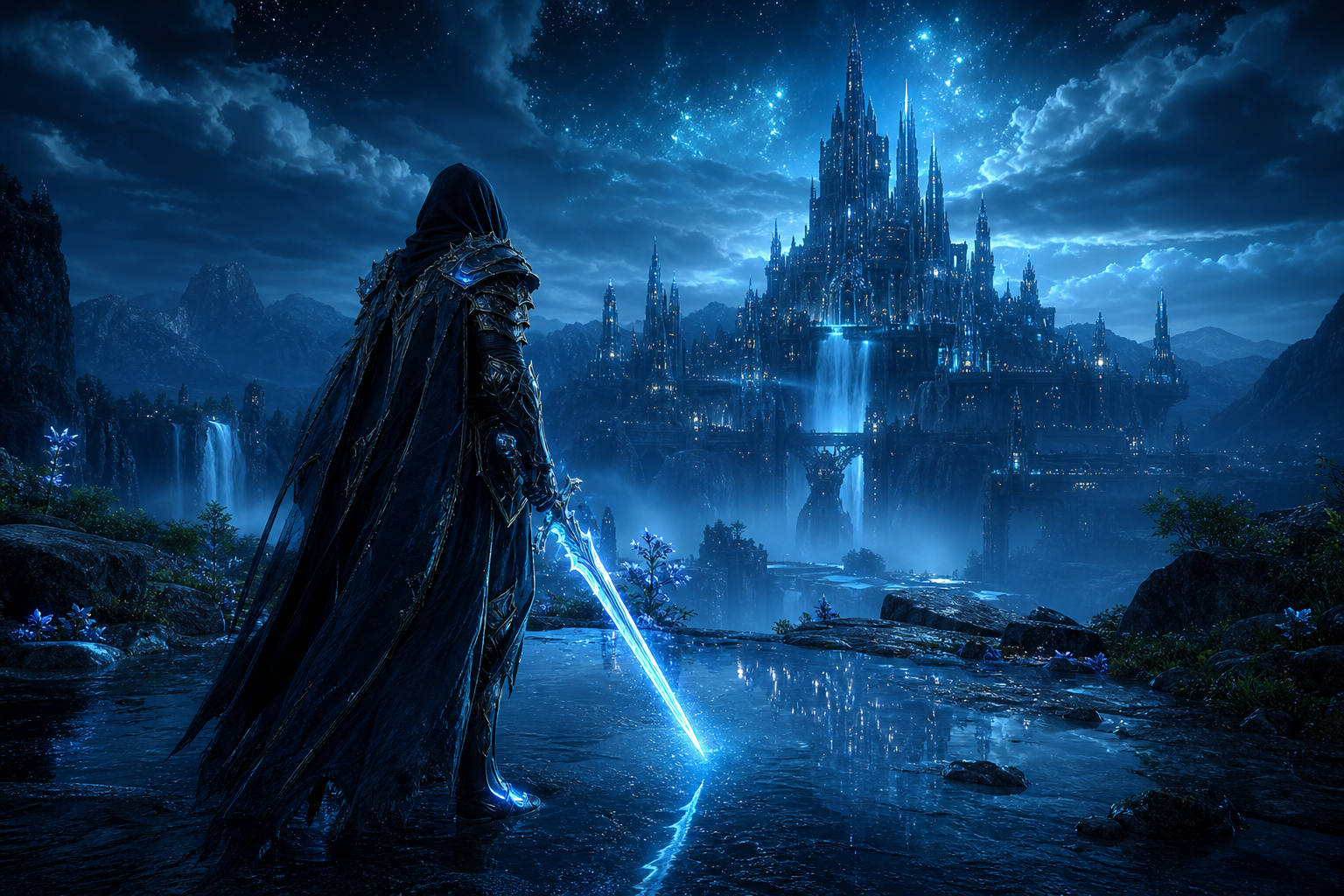 Epic Fantasy Warrior With Glowing Sword Gaming Wallpaper  12 4K