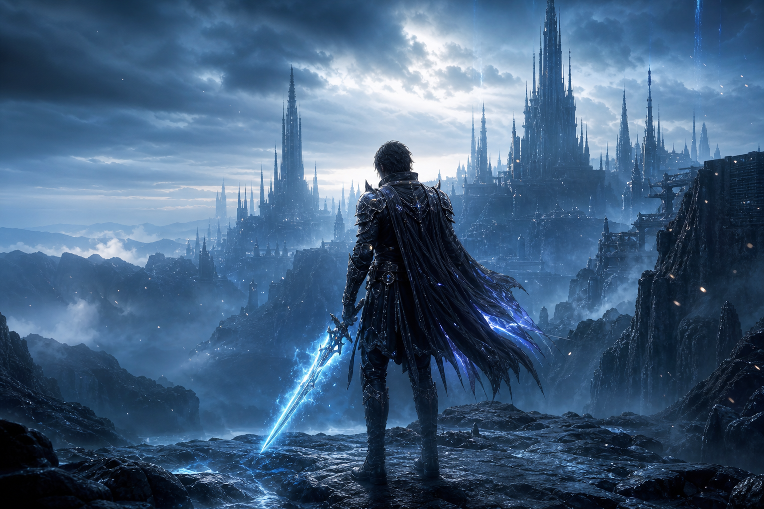 Epic Fantasy Warrior With Glowing Sword Gaming Wallpaper  12 4K