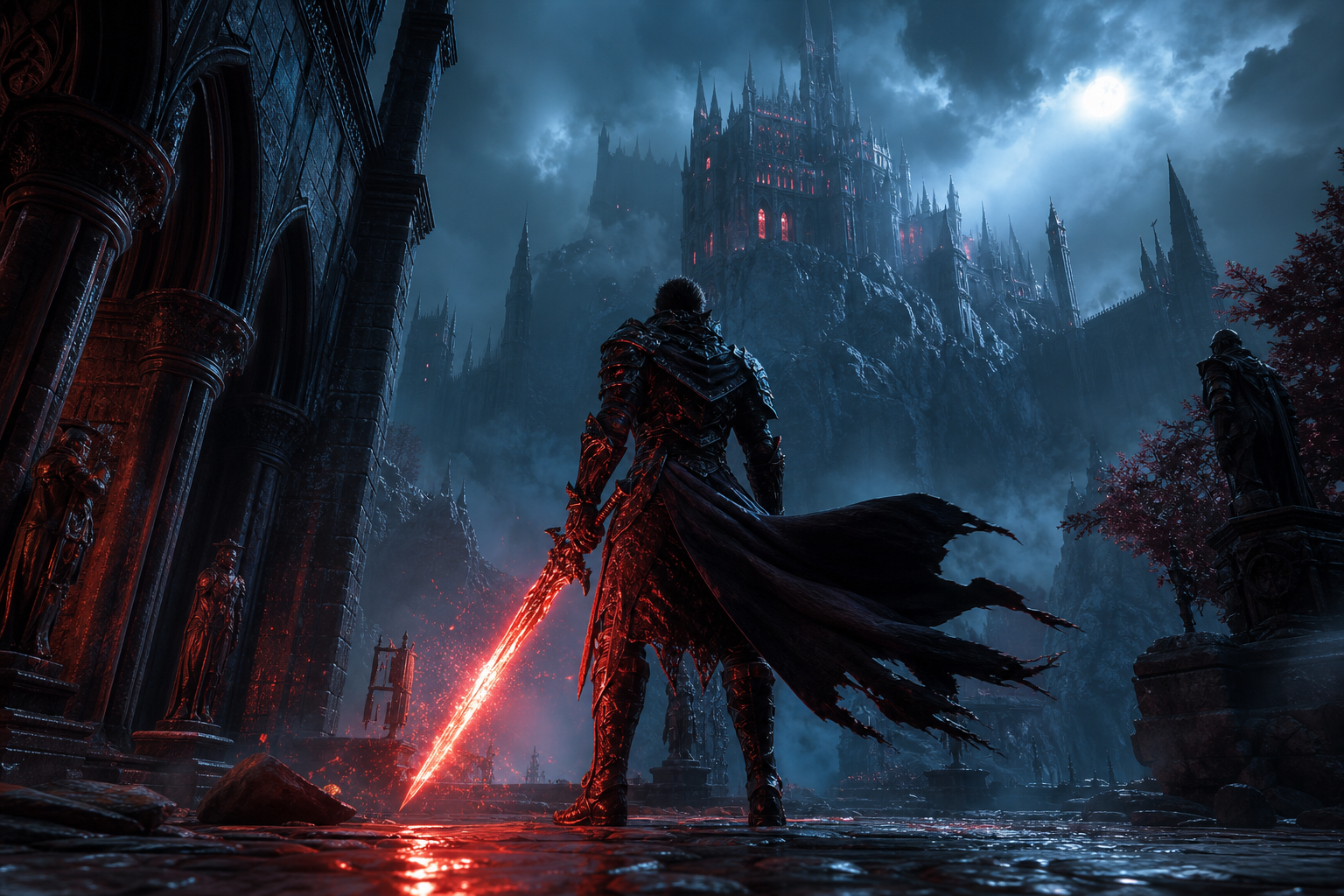 Epic Fantasy Warrior With Glowing Sword Gaming Wallpaper  2 4K