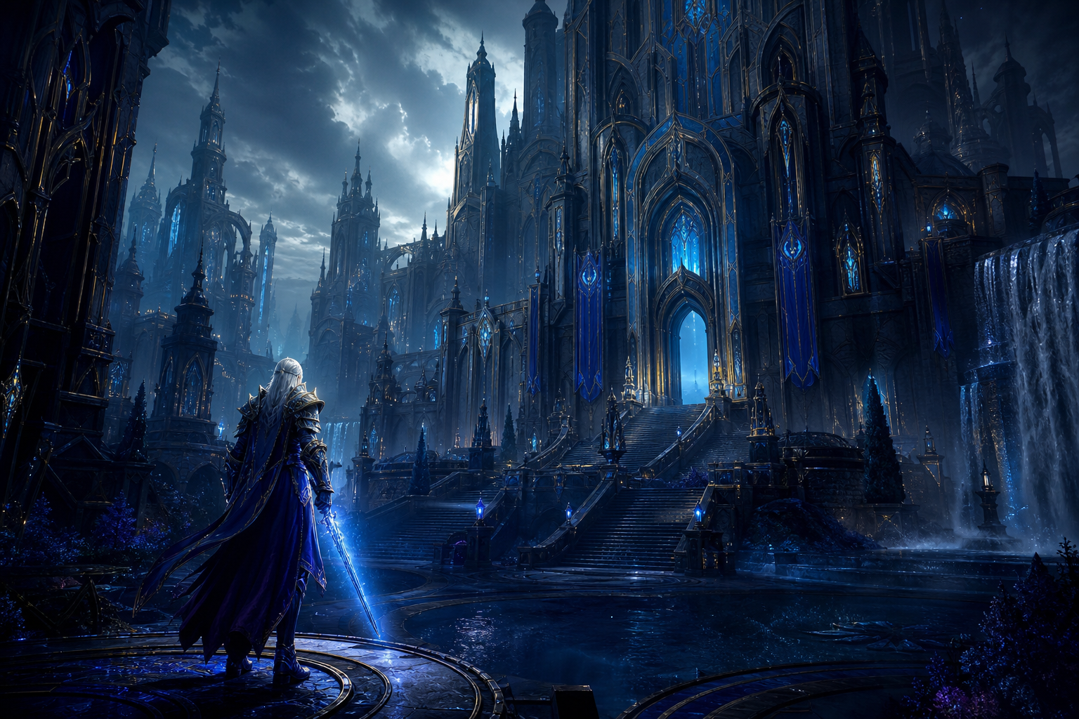 Epic Fantasy Warrior With Glowing Sword Gaming Wallpaper  2 4K
