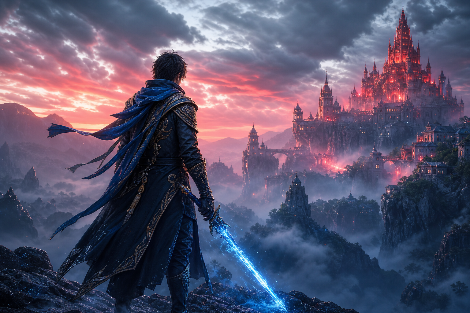 Epic Fantasy Warrior With Glowing Sword Gaming Wallpaper  2 4K
