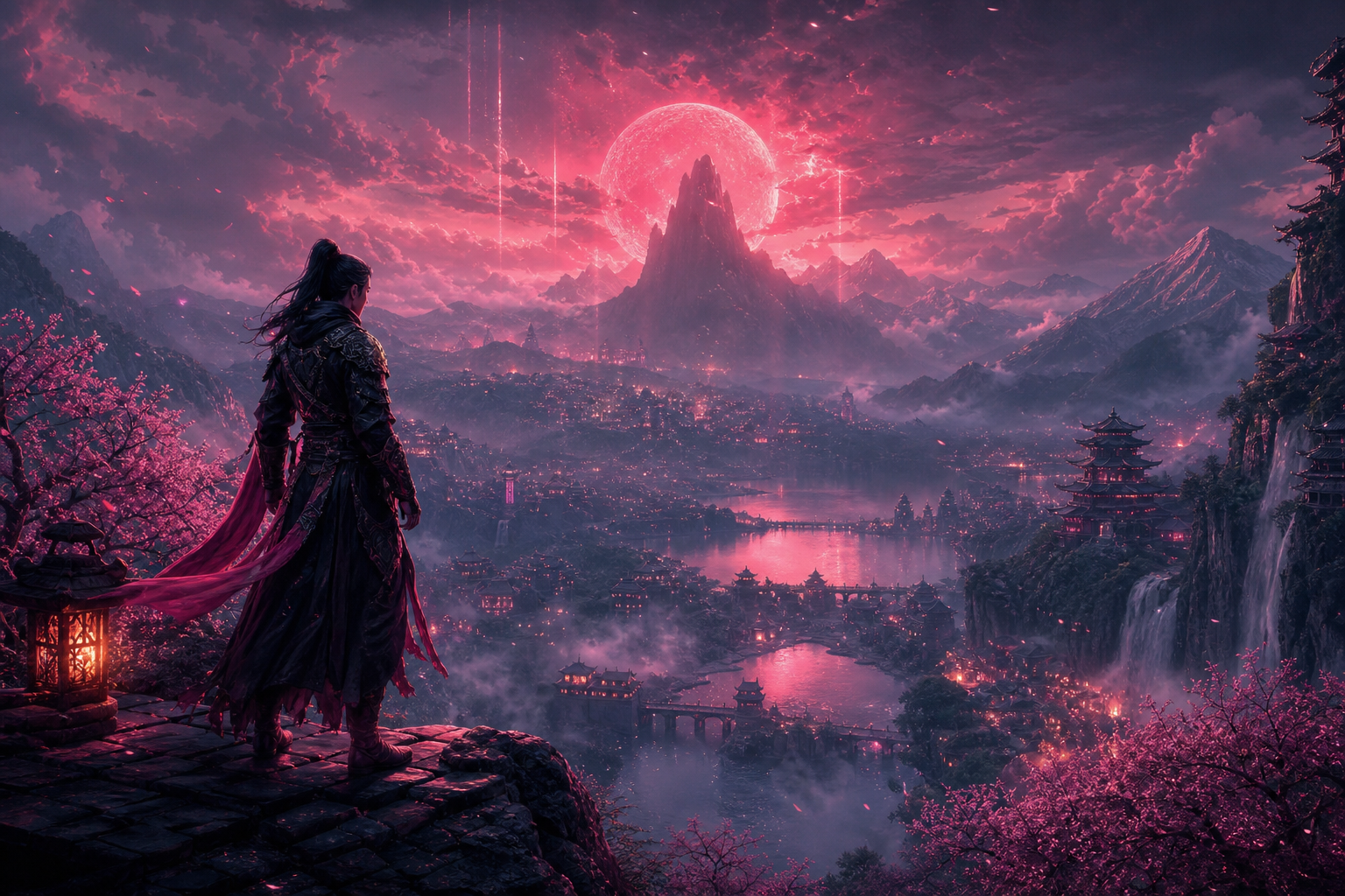 Epic Fantasy Warrior With Glowing Sword Gaming Wallpaper  2 4K