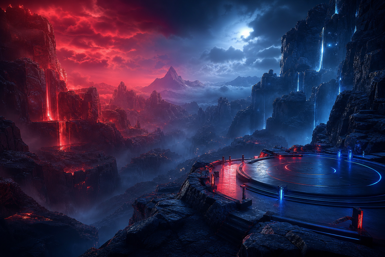Esports Stage With Dramatic Lighting Gaming Wallpaper  16 4K