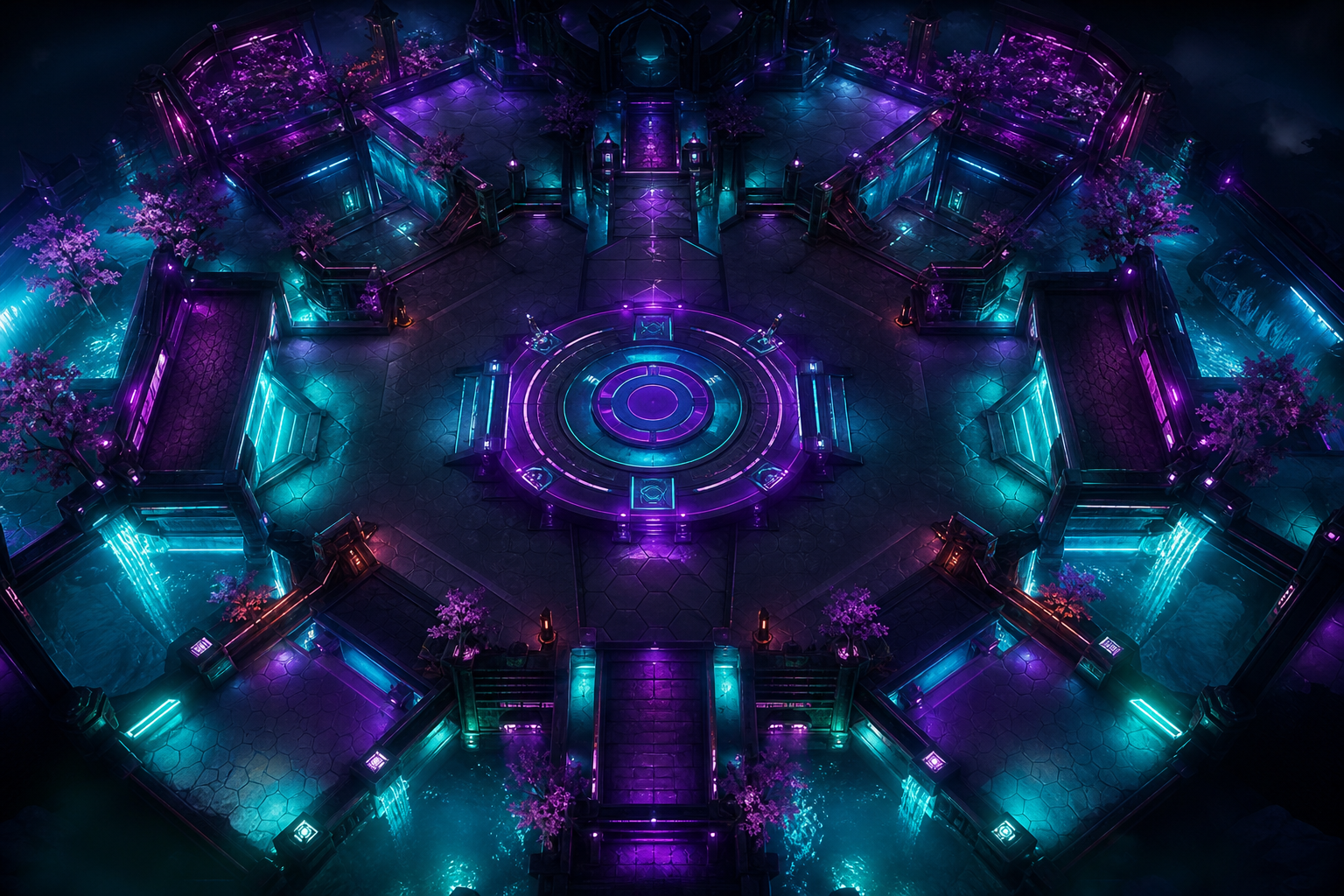 Esports Stage With Dramatic Lighting Gaming Wallpaper  16 4K