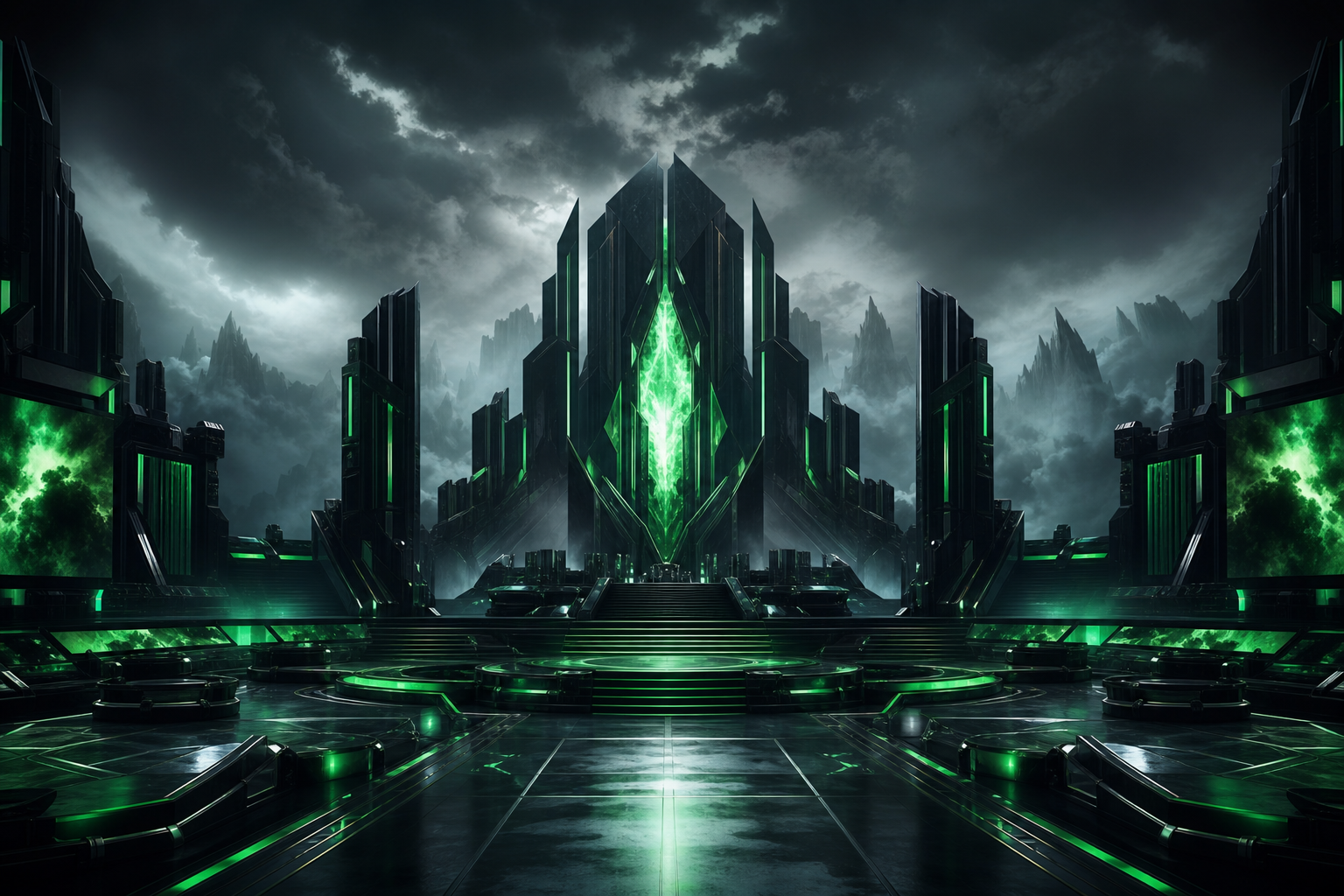 Esports Stage With Dramatic Lighting Gaming Wallpaper  6 4K