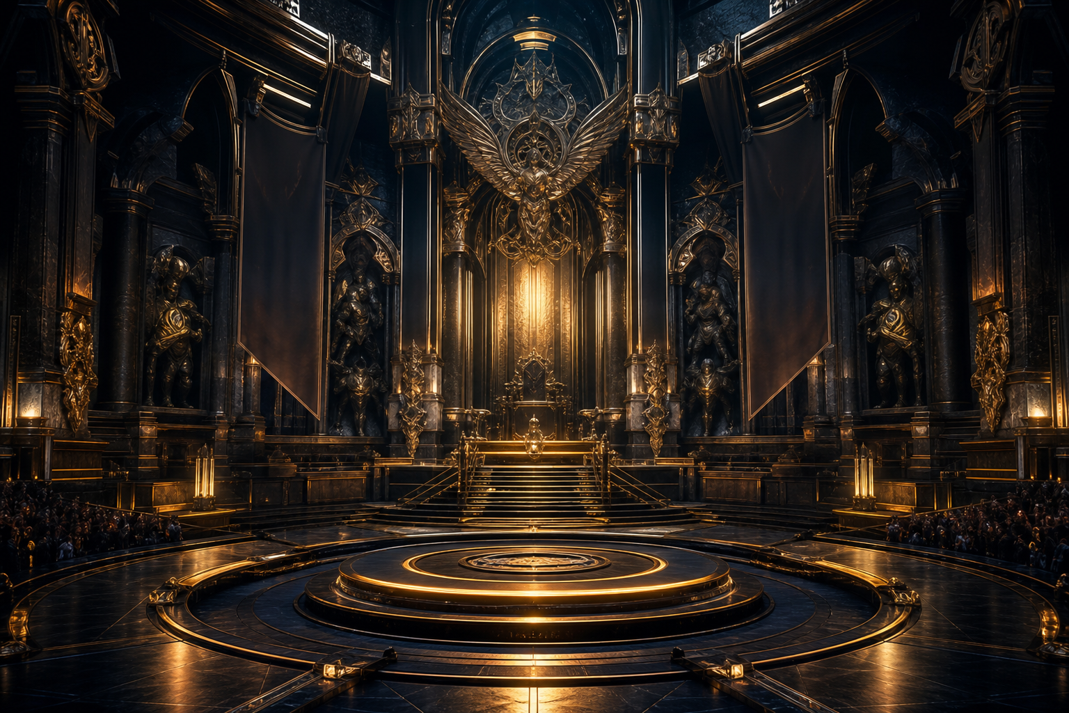 Esports Stage With Dramatic Lighting Gaming Wallpaper  6 4K