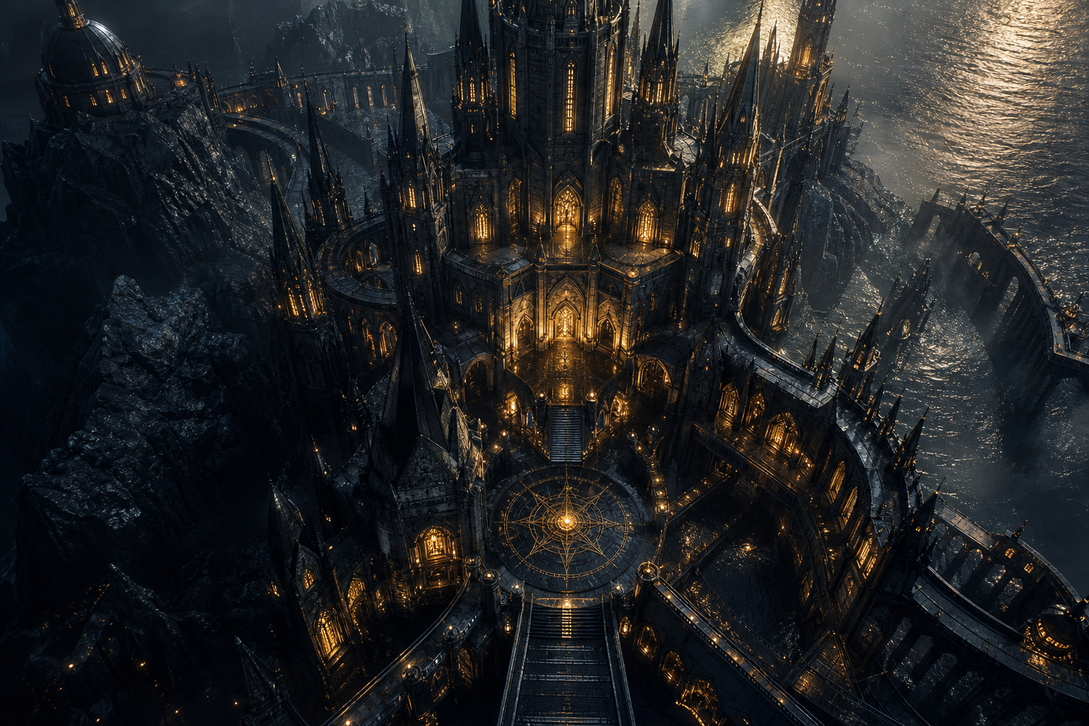 Fantasy Castle Landscape With Cinematic Atmosphere Movie Wallpaper  5 4K