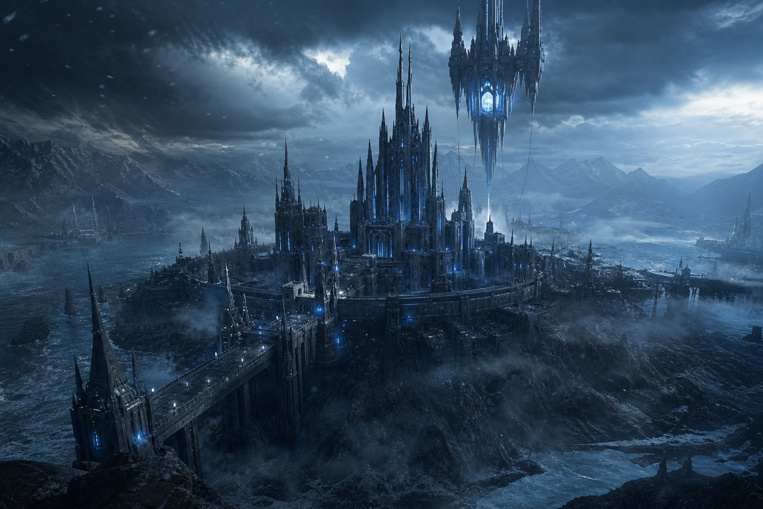 Fantasy Castle Landscape With Cinematic Atmosphere Movie Wallpaper  5 4K
