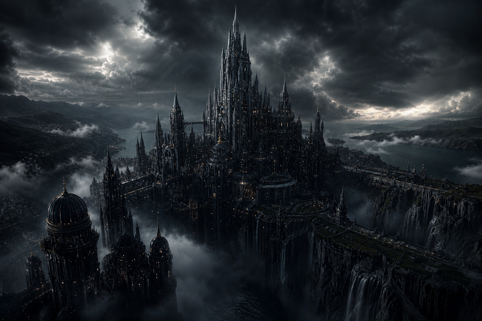 Fantasy Castle Landscape With Cinematic Atmosphere Movie Wallpaper  5 4K