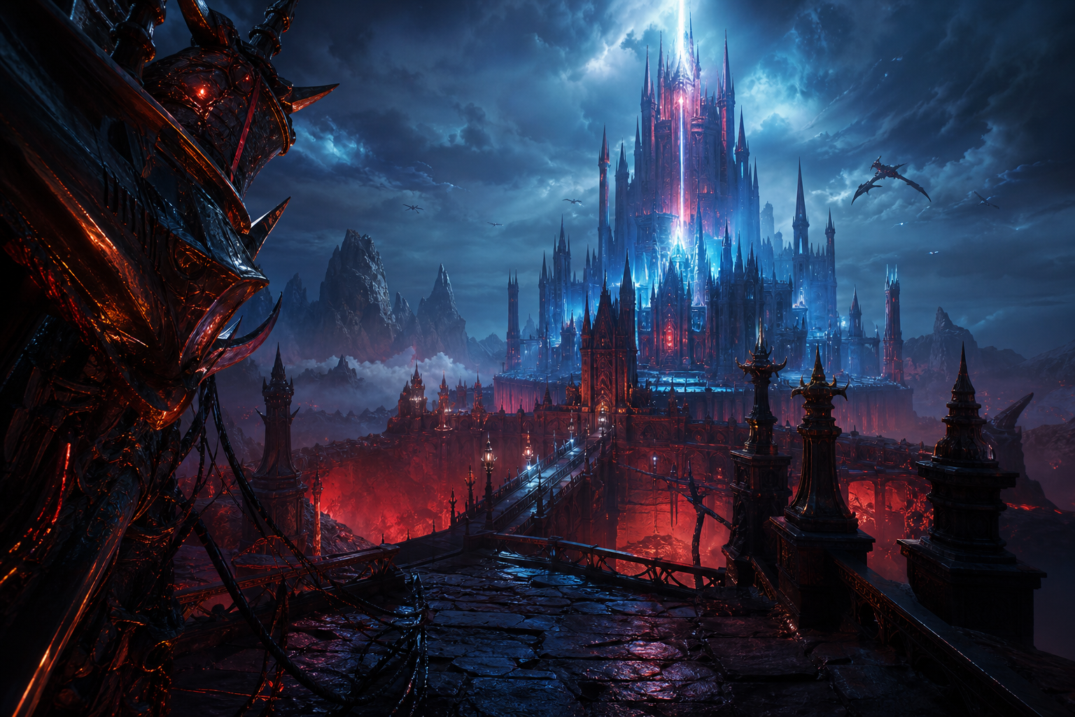 Fantasy Castle Landscape With Cinematic Atmosphere Movie Wallpaper  5 4K
