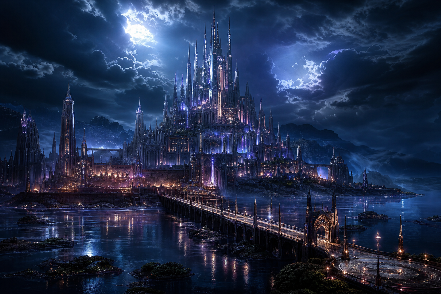 Fantasy Castle Landscape With Cinematic Atmosphere Movie Wallpaper  5 4K