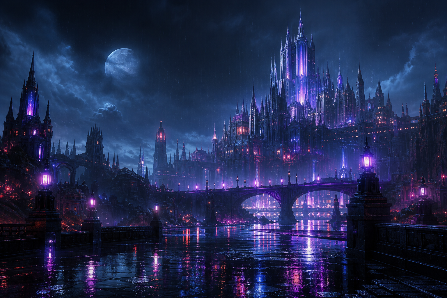 Fantasy Castle Landscape With Cinematic Atmosphere Movie Wallpaper  5 4K