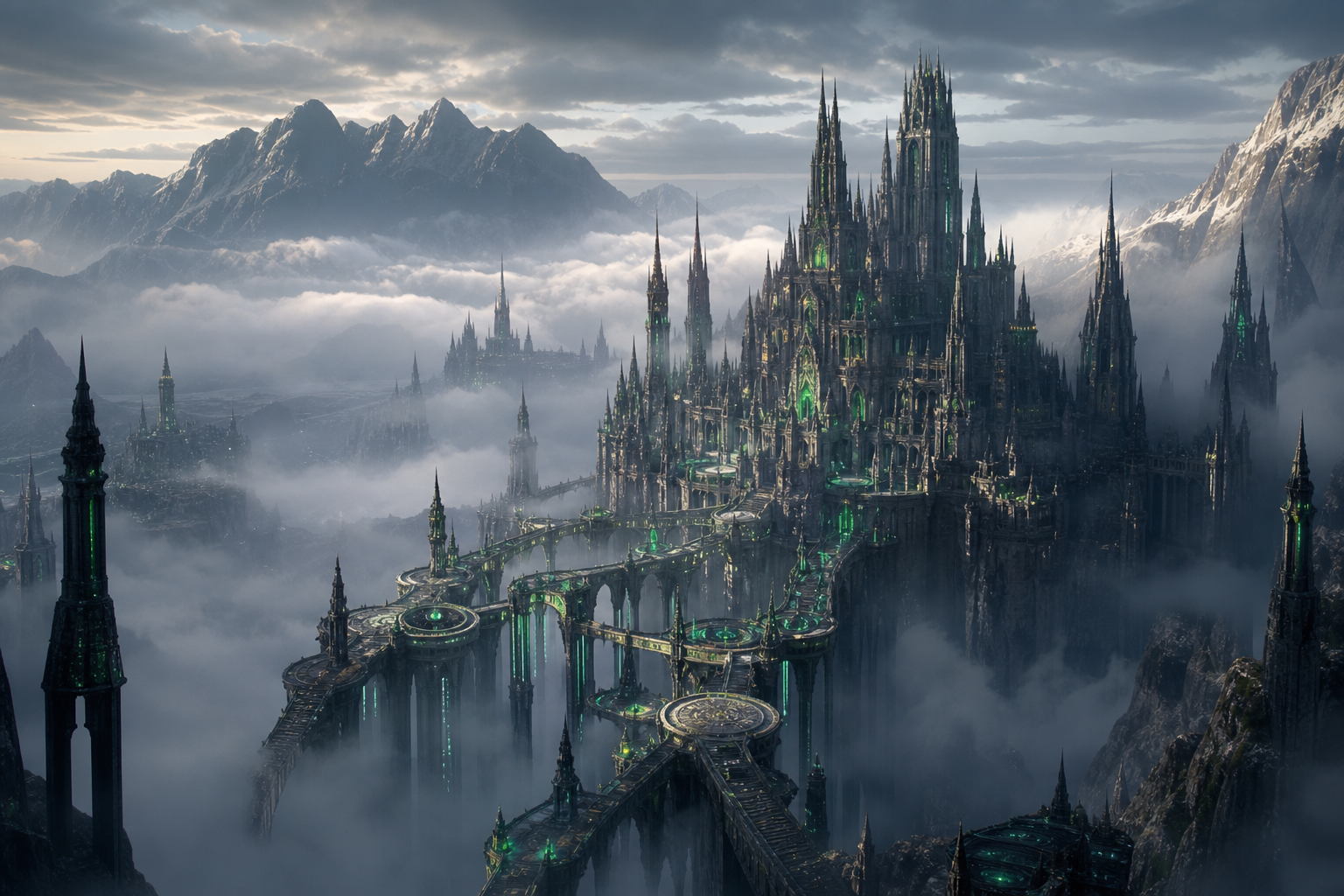 Fantasy Castle Landscape With Cinematic Atmosphere Movie Wallpaper  5 4K