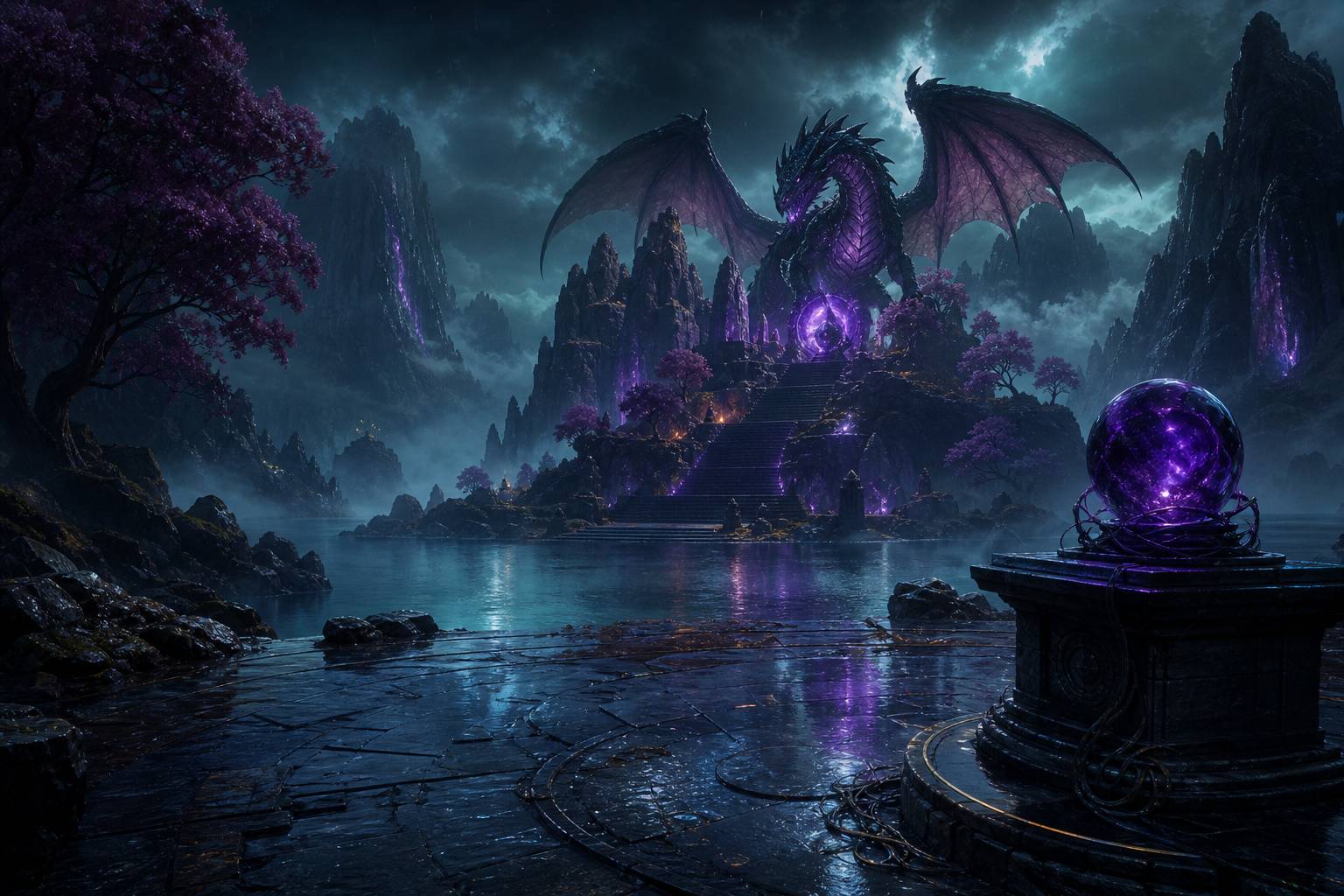Fantasy Dragon Boss Battle Scene Gaming Wallpaper  15 4K