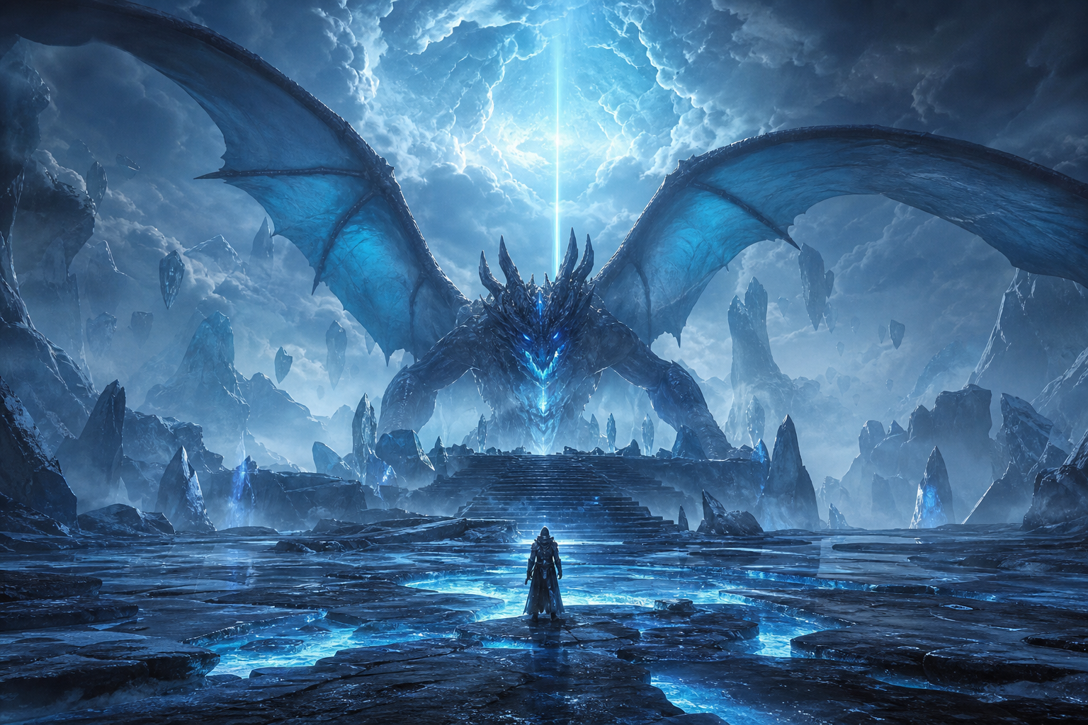 Fantasy Dragon Boss Battle Scene Gaming Wallpaper  5 4K