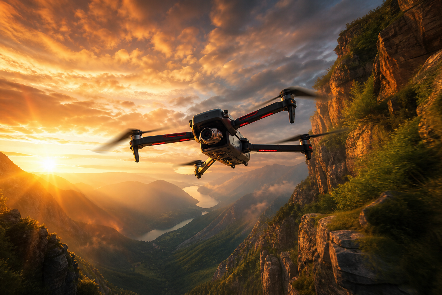 Fpv Drone Flying Above Mountains At Sunset Drone Wallpaper 1 4K 11 4K Drone Wallpaper