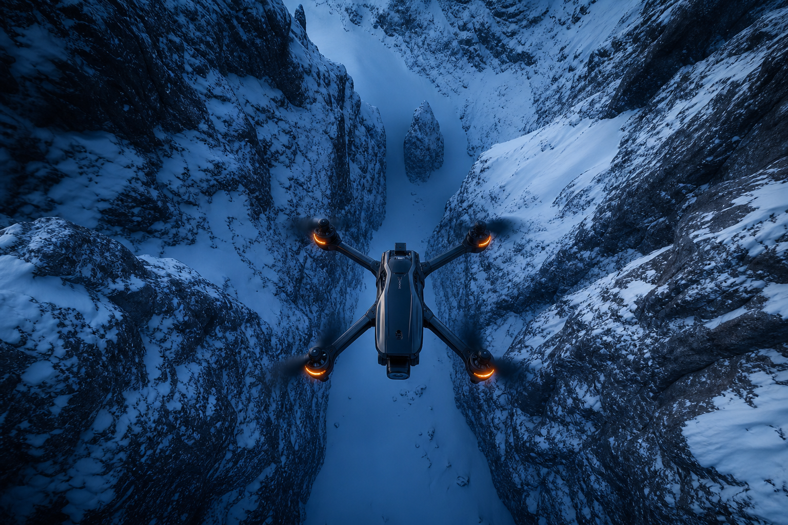 Fpv Drone In Snowy Mountains Drone Wallpaper  6 4K