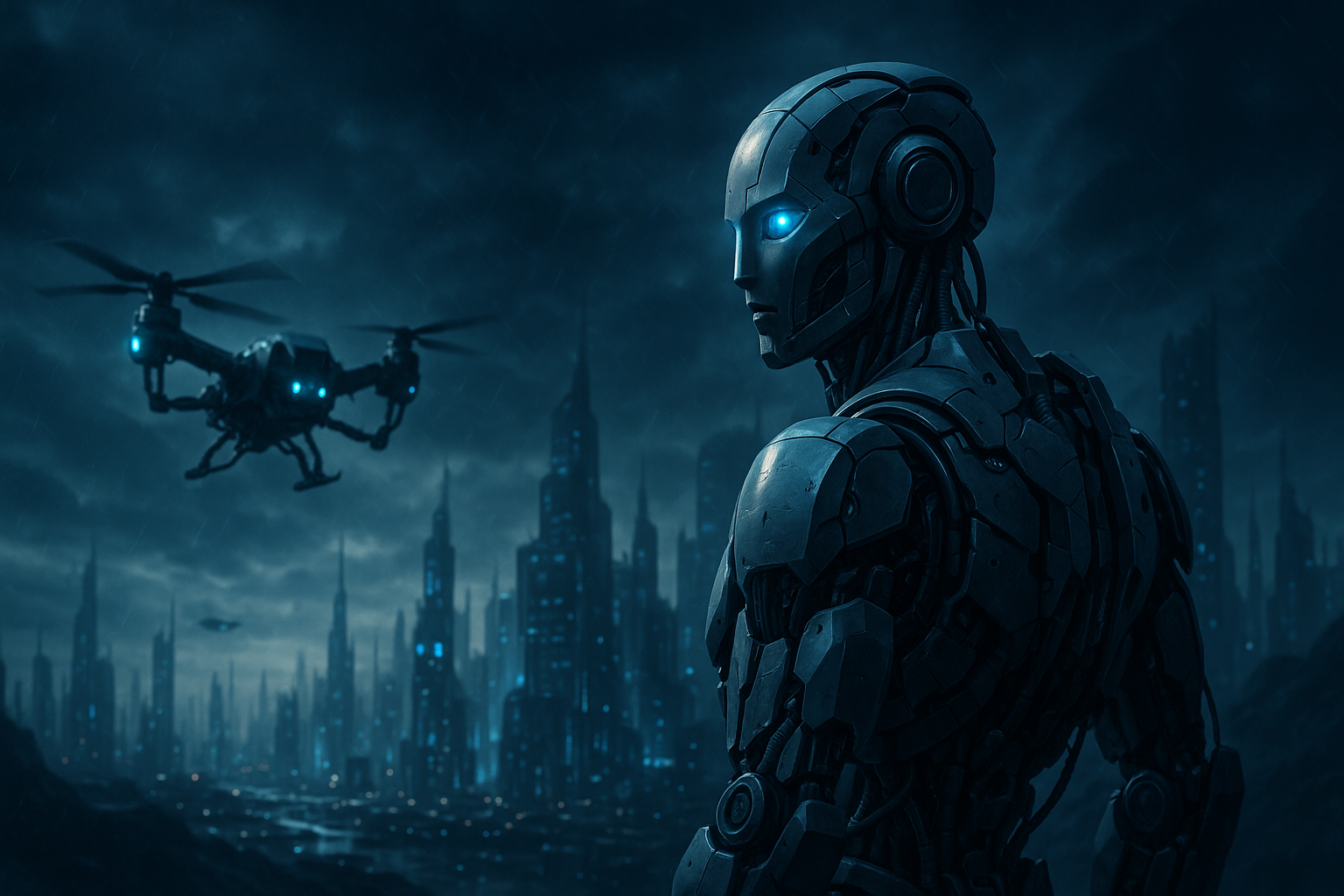 Friendly Humanoid Robot In Futuristic City Robots Wallpaper 1 4K 4K Robots Wallpaper