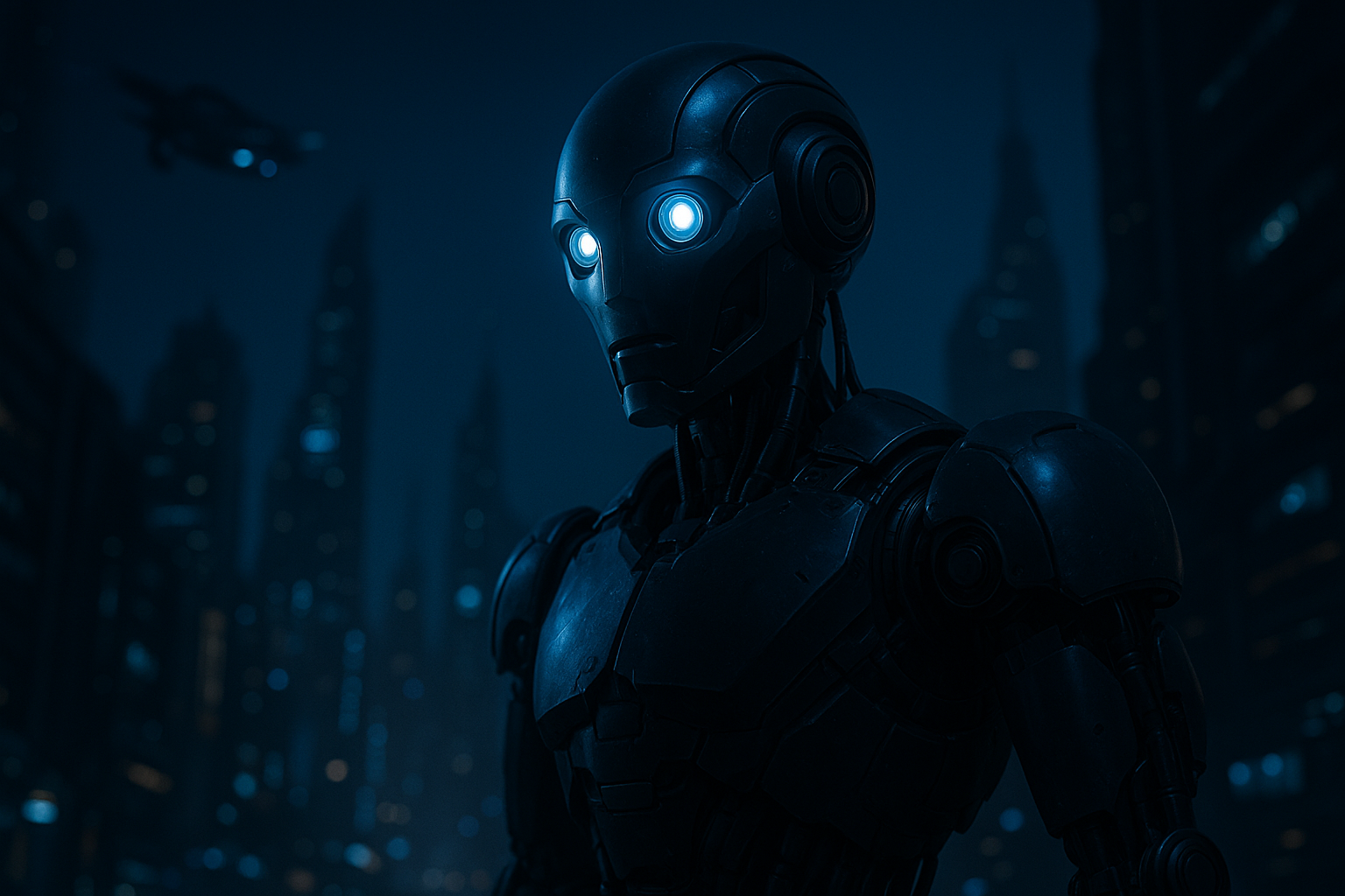 Friendly Humanoid Robot In Futuristic City Robots Wallpaper 17 4K 4K Robots Wallpaper