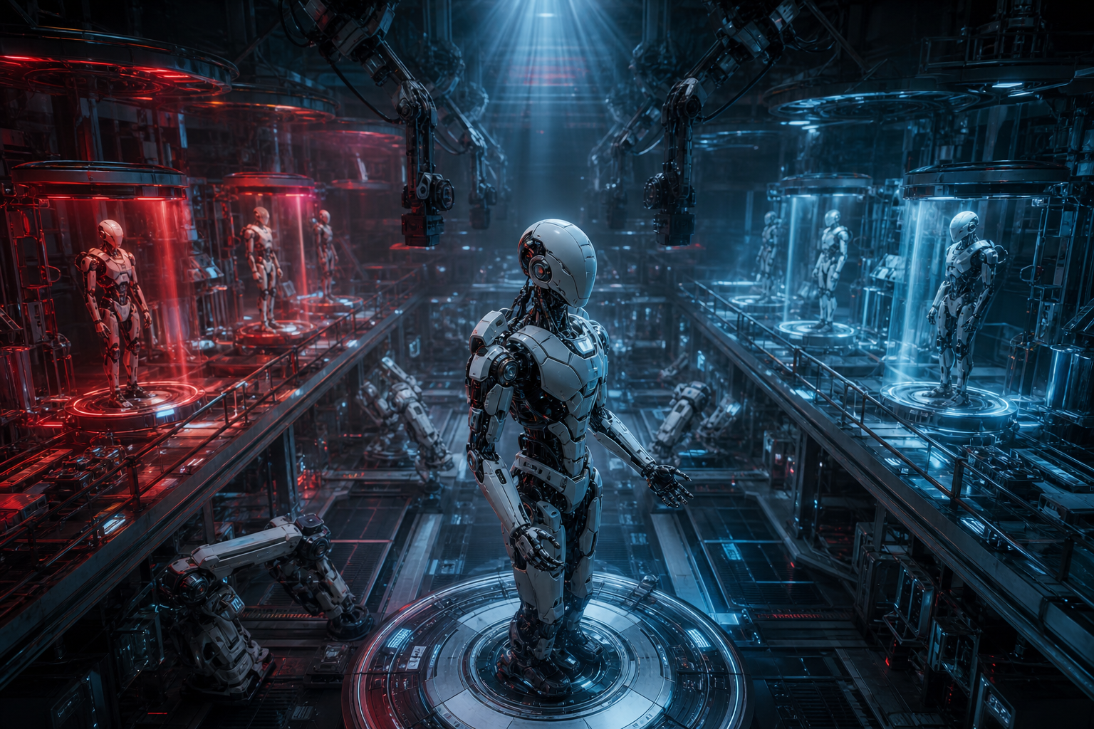 Friendly Humanoid Robot In Futuristic City Robots Wallpaper  9 4K