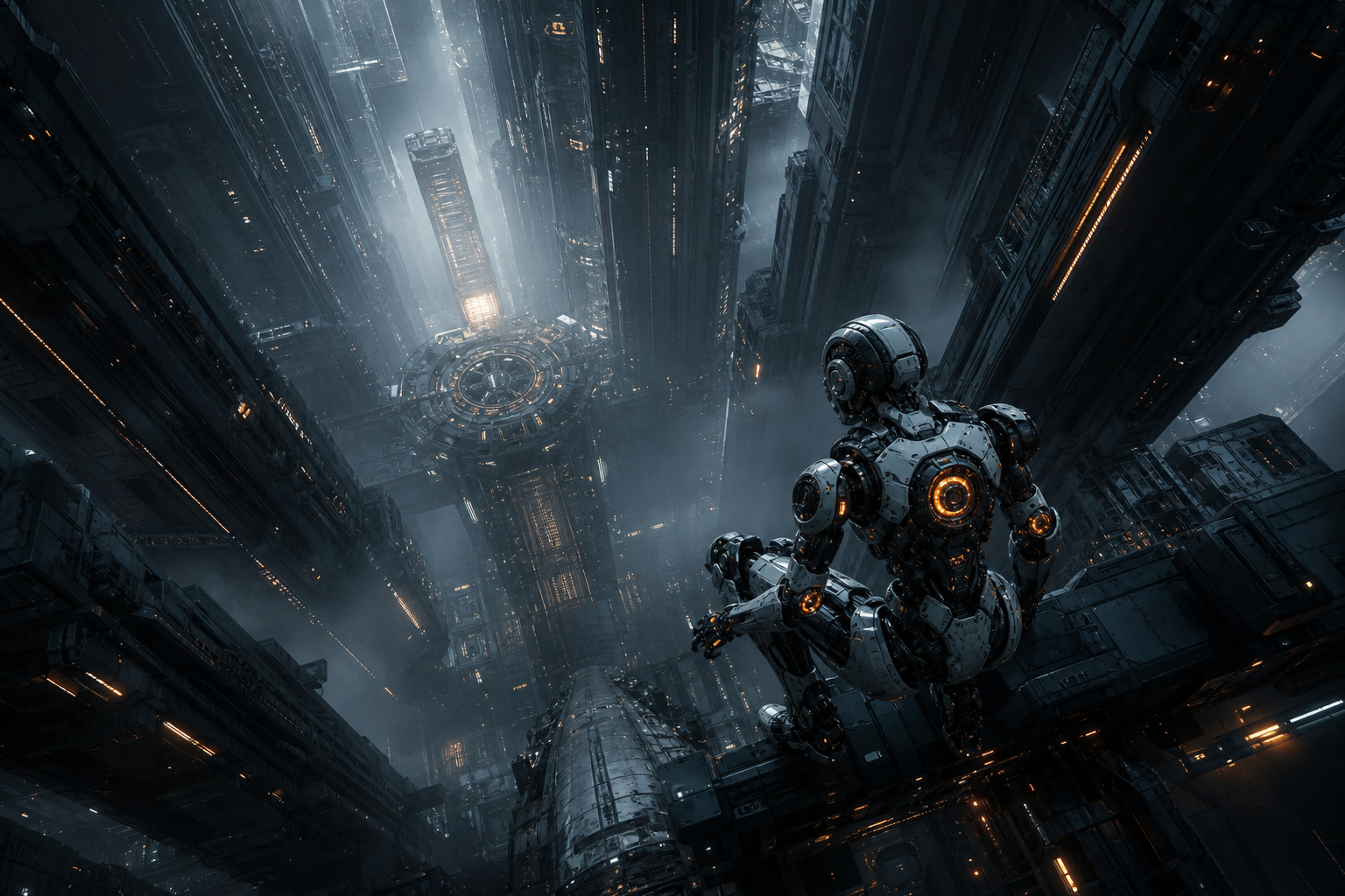 Friendly Humanoid Robot In Futuristic City Robots Wallpaper  9 4K