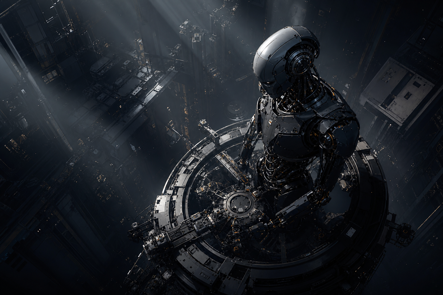 Friendly Humanoid Robot In Futuristic City Robots Wallpaper  9 4K