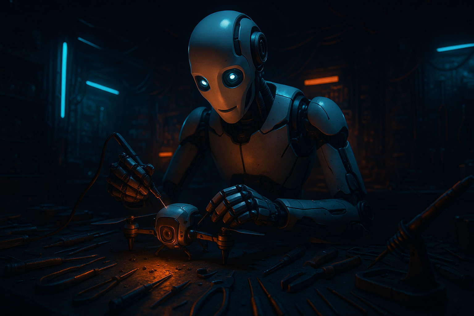 Friendly Humanoid Robot In Futuristic City Robots Wallpaper 9 4K 4K Robots Wallpaper