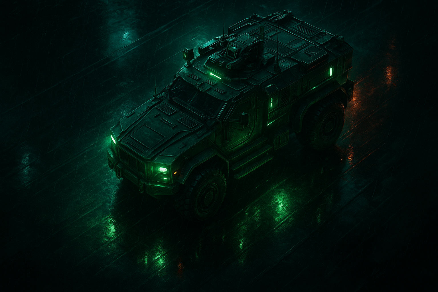 Futuristic Armored Vehicle In Desert Military Wallpaper 17 4K 4K Military Wallpaper