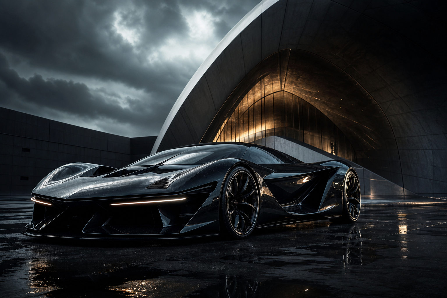 Futuristic Electric Hypercar Studio Shot Cars Wallpaper  5 4K