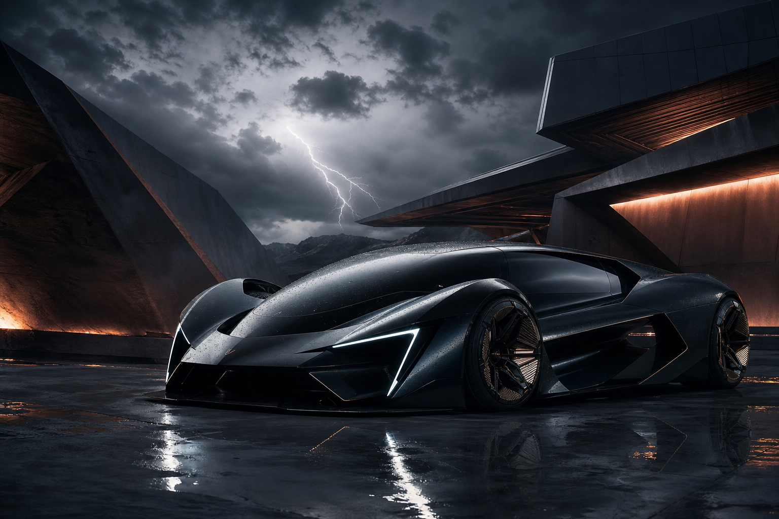 Futuristic Electric Hypercar Studio Shot Cars Wallpaper  5 4K