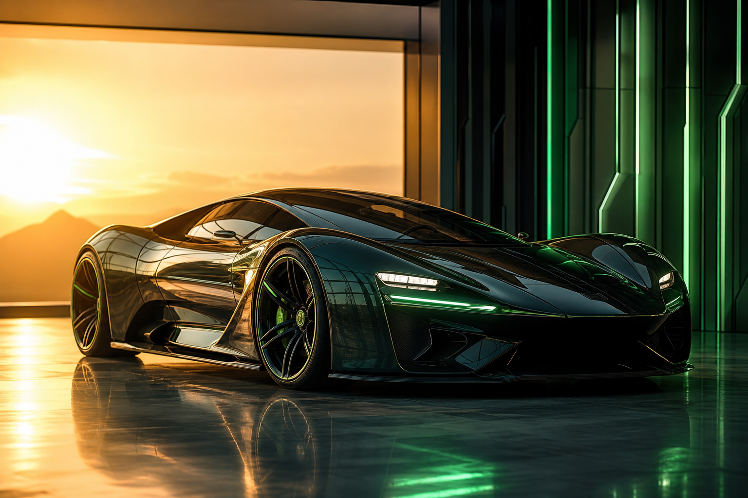 Futuristic Electric Hypercar Studio Shot Cars Wallpaper  5 4K